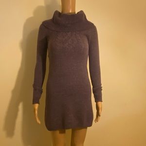 Mudd Love Peace Happiness Turtleneck Knit Dress